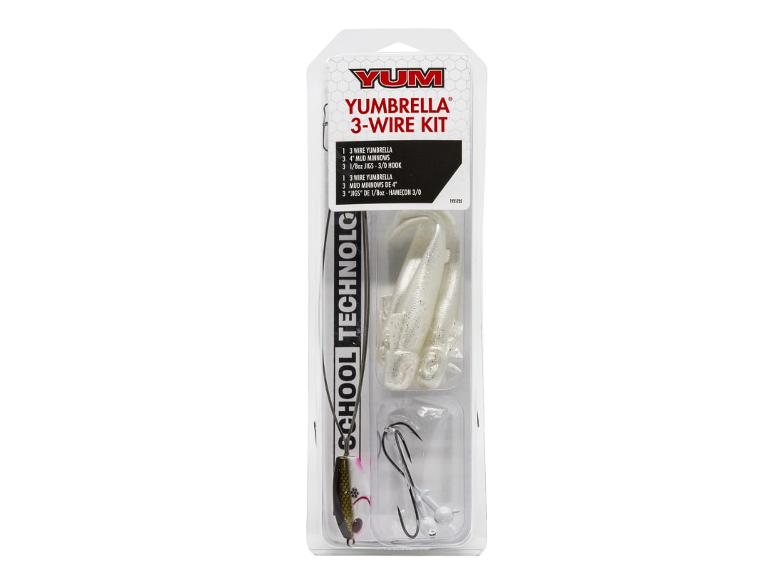 Yum Yumbrella 3 Wire Rig Kit - Tennessee Shad Yum Yumbrella 3 Wire Rig Kit - Tennessee Shad -Karls shop 10 99 yum 10001a packaging