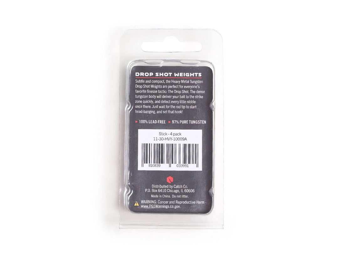 Heavy Metal Tungsten Stick Drop Shot Weights Heavy Metal Tungsten Stick Drop Shot Weights -Karls shop 11 30 hvy 10009a alt2